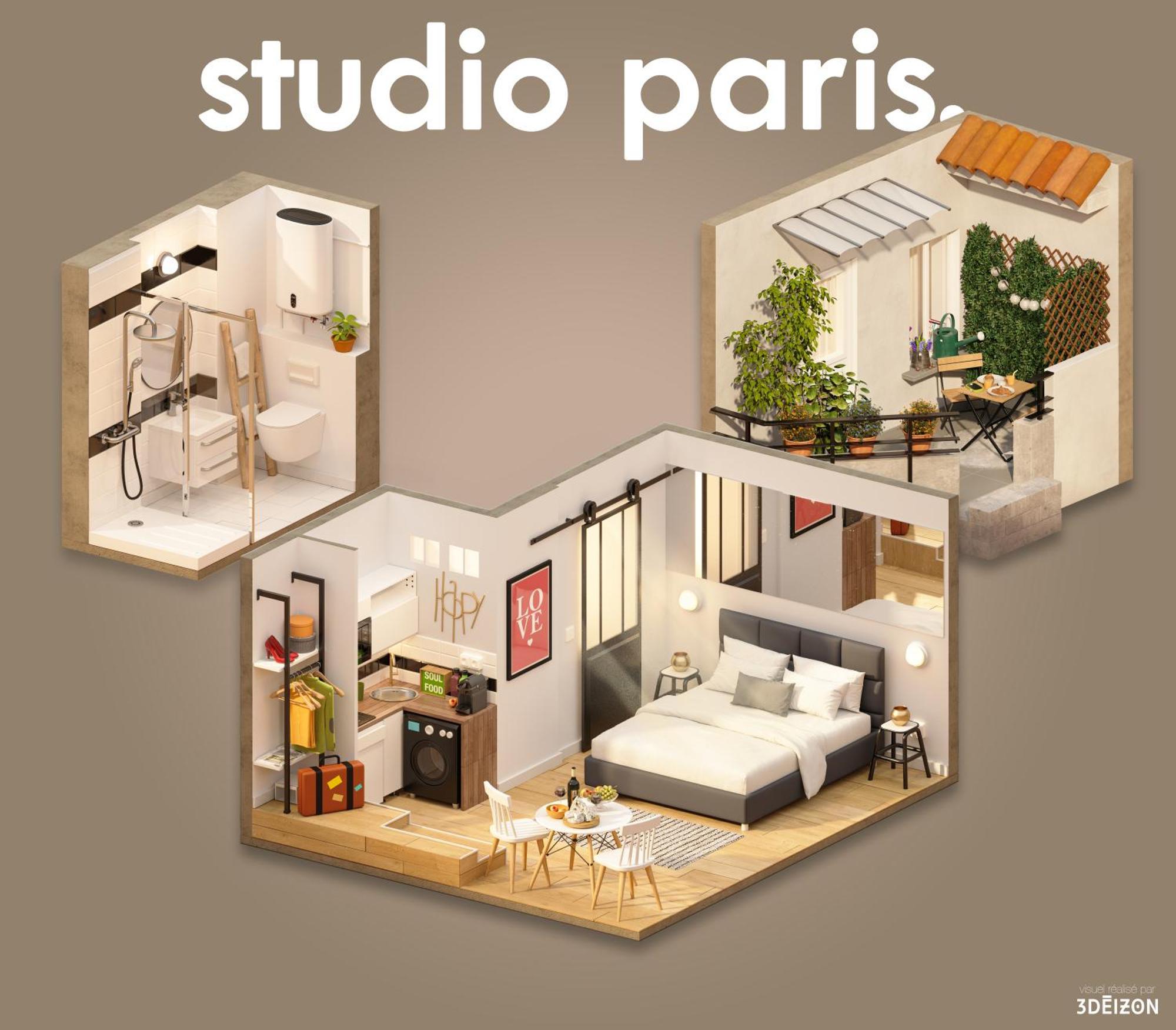 Studio Terrasse Privee 5 Min To Eiffel Tower ปารีส ภายนอก รูปภาพ